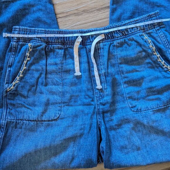 Gap Upcycled Easy Jeans, Embroidered Floral, L - Picture 7 of 8